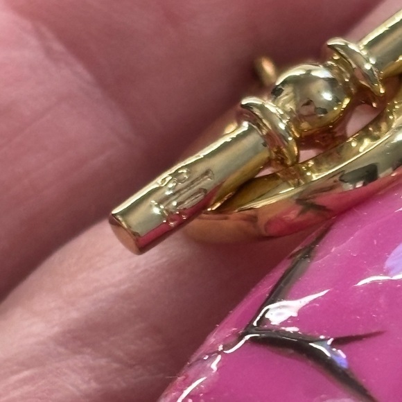 Ralph Lauren gold tone and faux tortoise shell beaded chocker - Picture 2 of 3